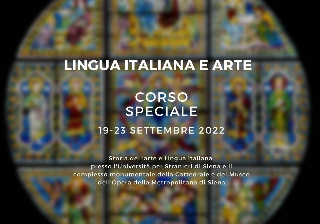 Proroga iscrizioni Corso Speciale Lingua Italiana e arte 19-23 settembre 2022