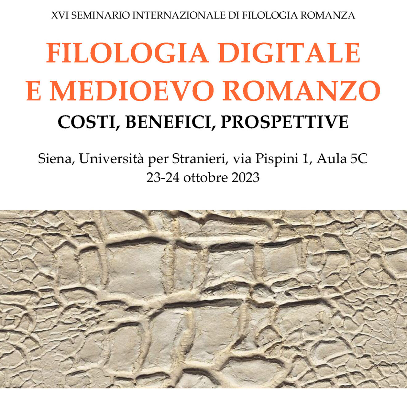 23 e 24 /10/2023 - Filologia digitale e medioevo romanzo