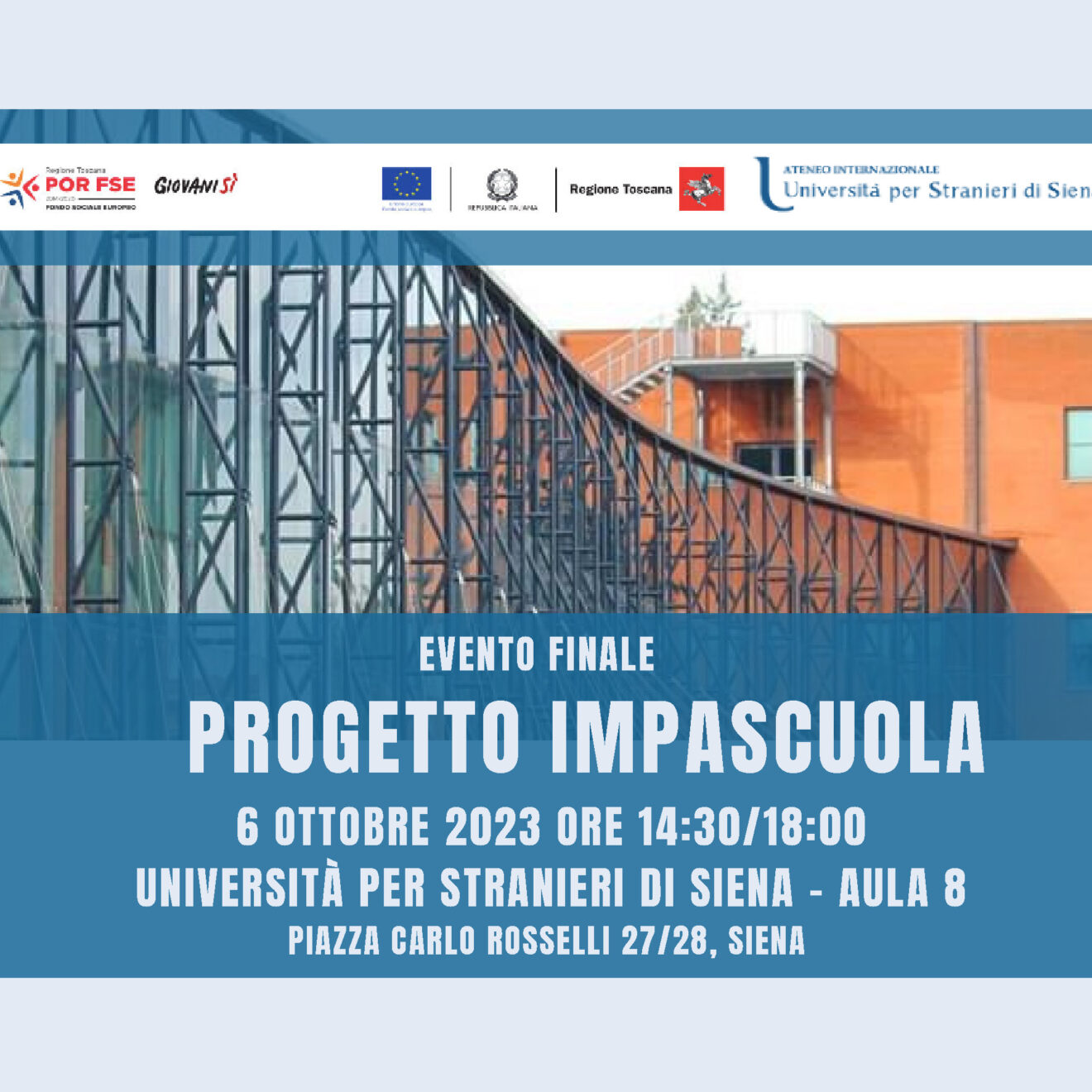 6/10/2023 - Evento finale progetto IMPASCUOLA