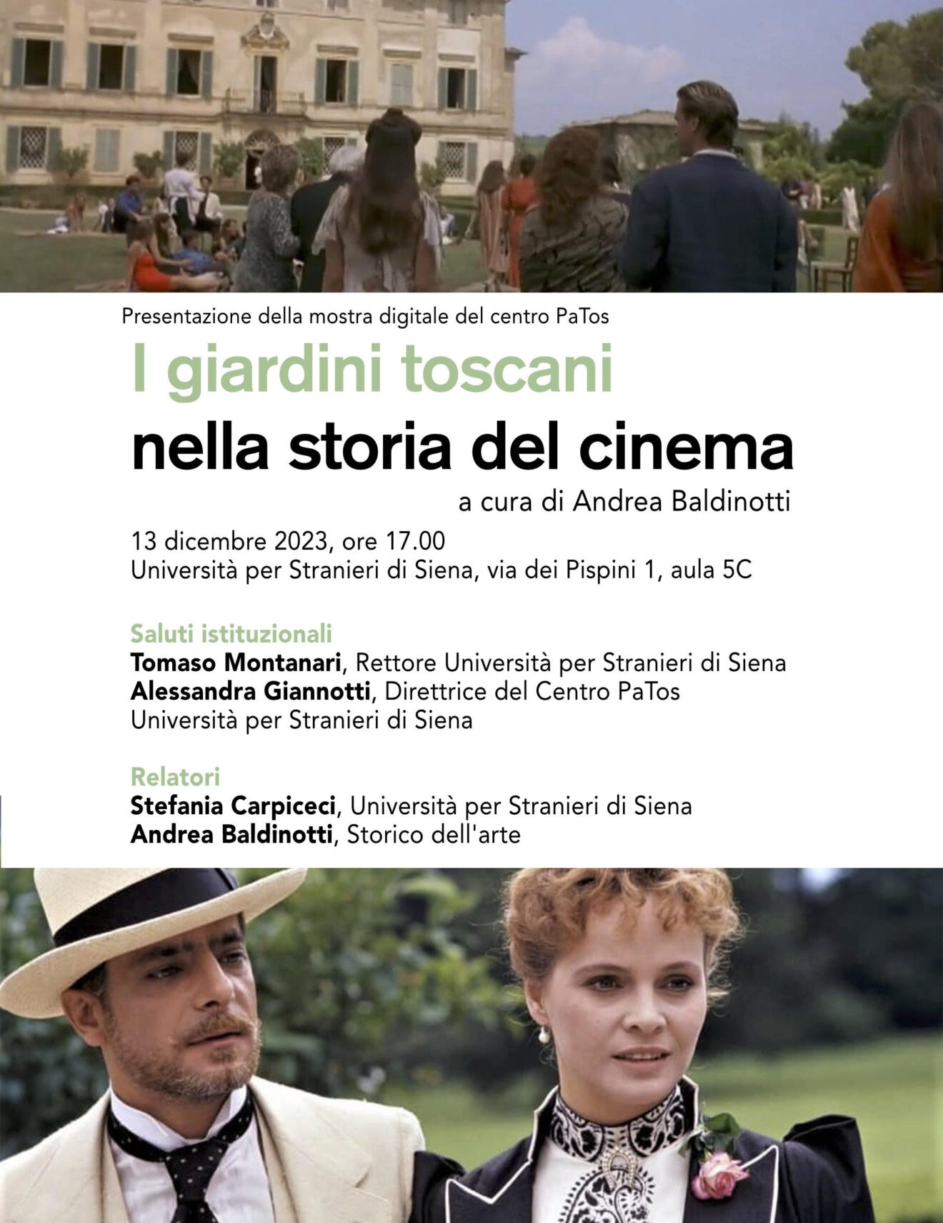 13/12/2023 - I giardini toscani nella storia del cinema