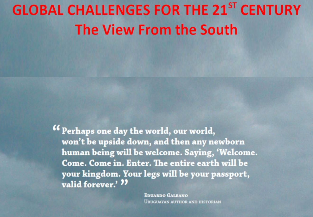 Corso aperto: Global Challenges for the 21st century - The view from the South - 23 aprile/15 maggio 2024