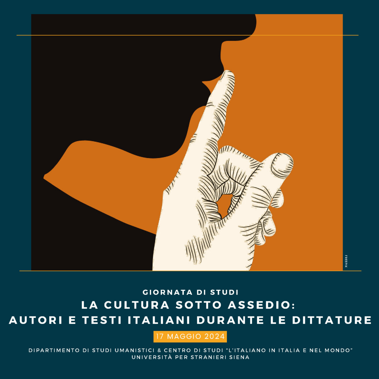 17/5/24 – Giornata di studi ＂La cultura sotto assedio: autori e testi italiani durante le dittature＂
