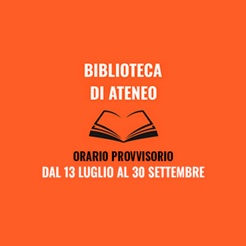 Orario provvisorio Biblioteca dal 13 luglio al 30 settembre 2026