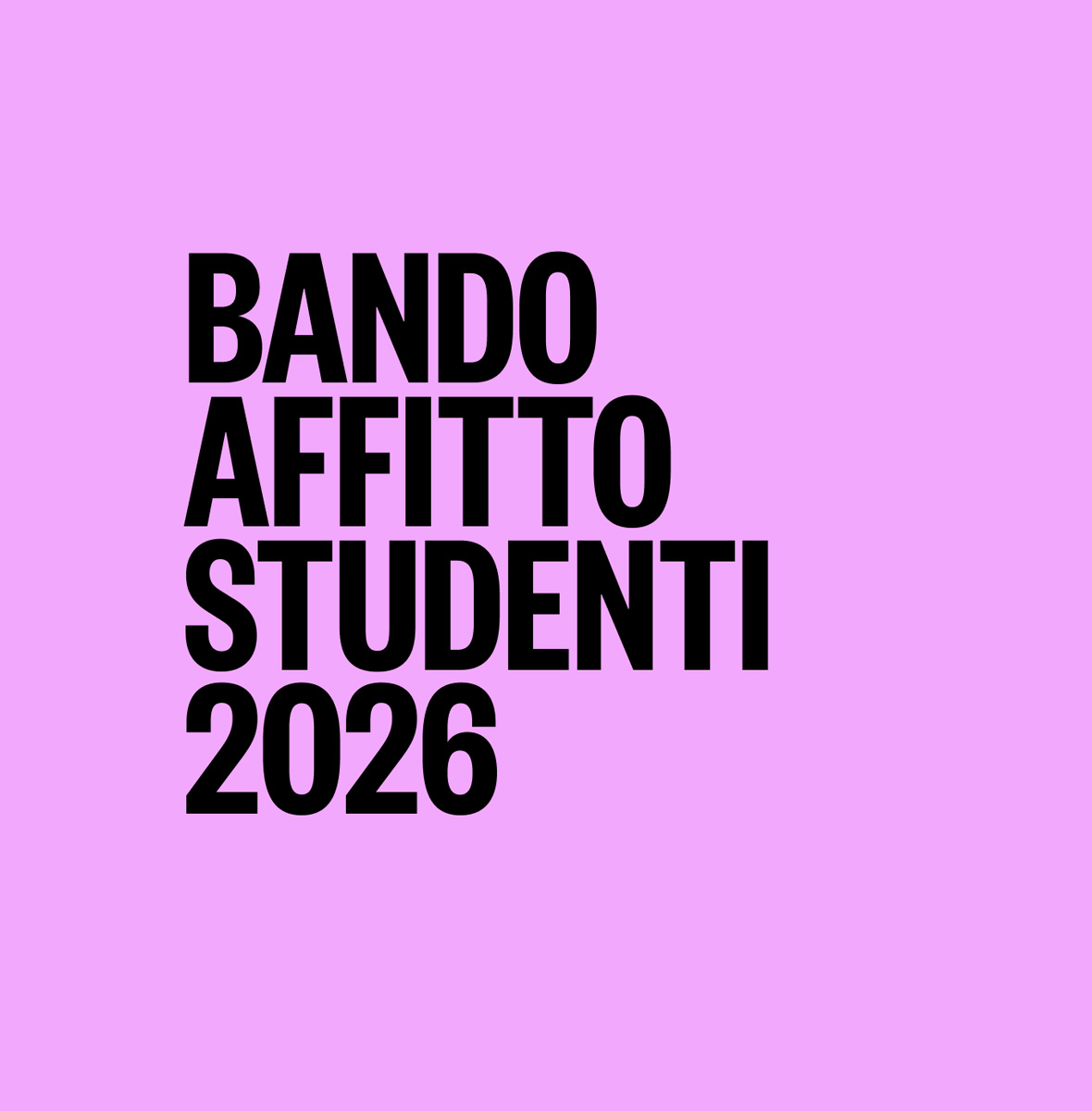 Bando assegnazione contributo affitti studenti 2026 - domande entro il 7 settembre 2026