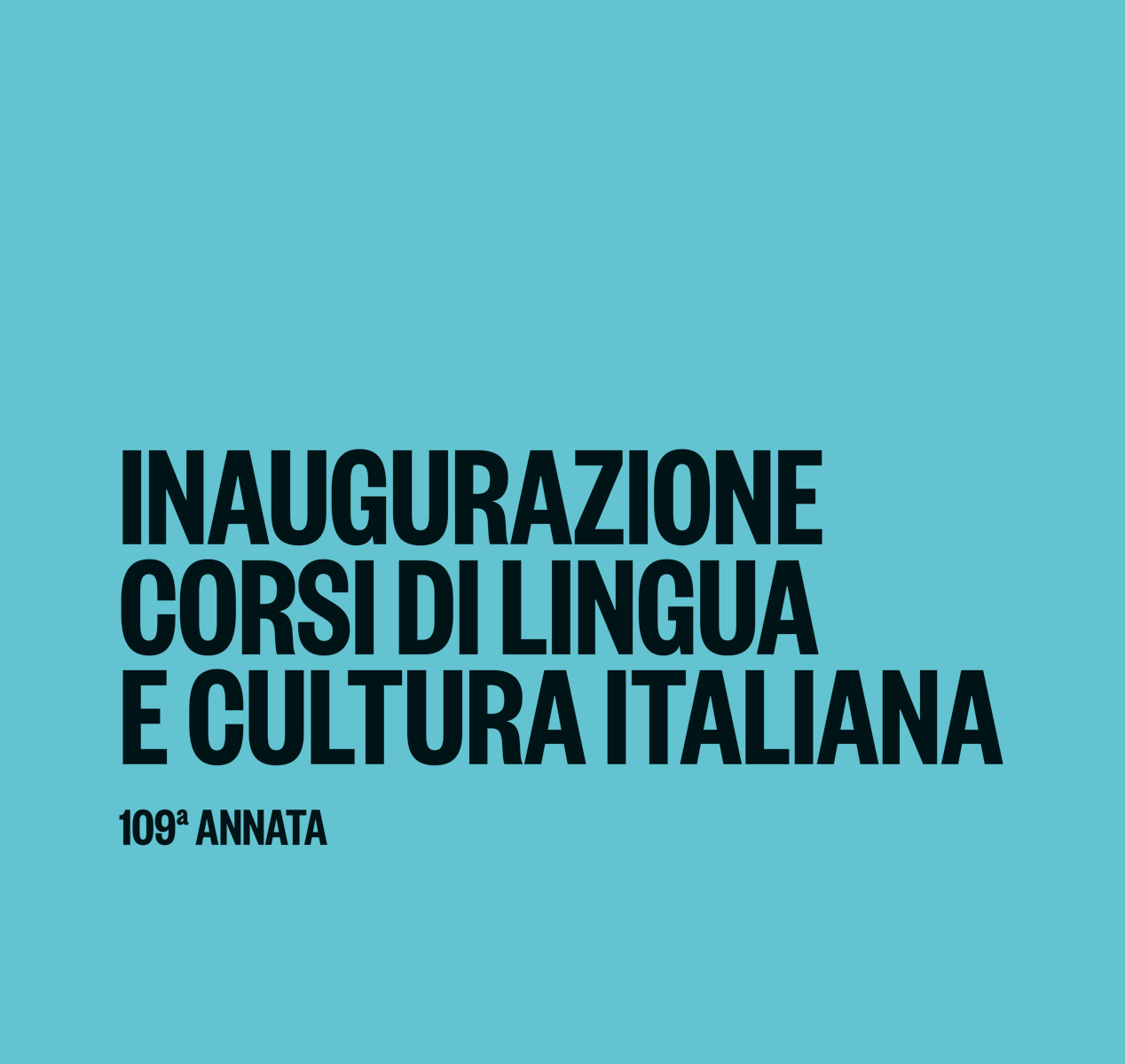 27/7/2026 - Inaugurazione Corsi di Lingua e Cultura Italiana
